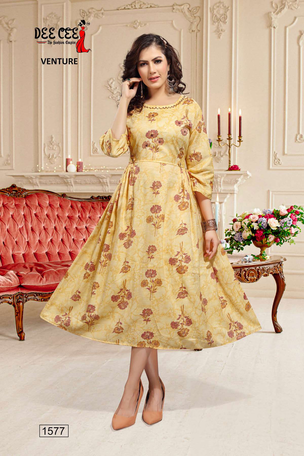 Dee Cee Venture New Exclusive Ethnic Wear Rayon Kurtis Collection